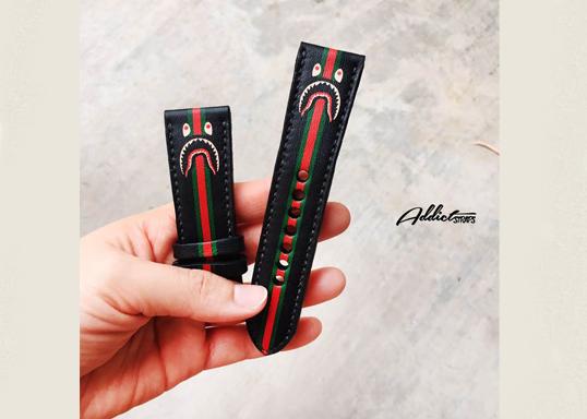 Bape x Gucci Gunny Straps for Audemars Piguet Panerai